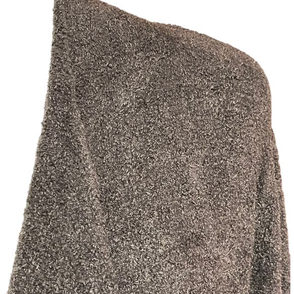 Barefoot Dreams Sz S / M CozyChic Lite Island Wrap Drape Cardigan Pockets Gray - Picture 4 of 9